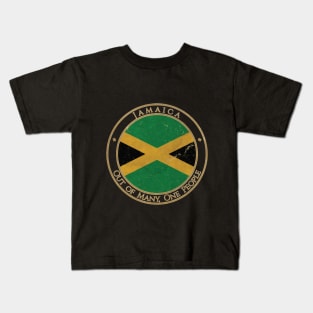 Vintage Jamaica USA North America United States Flag Kids T-Shirt